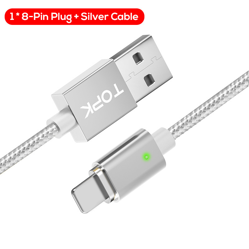 Cable de carga iPhone 8 Pin Magnetico Blanco