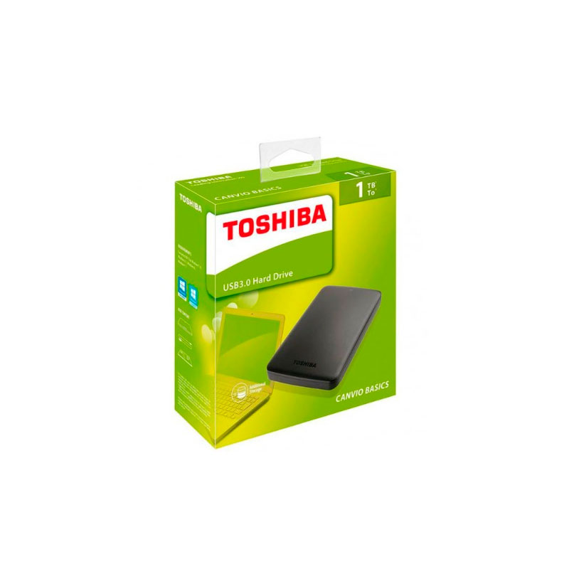 Disco duro SSD 1 TB 2.5" externo Toshiba negro USB3 P/N HDTB410EK3AA