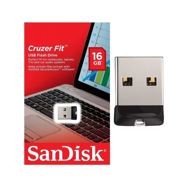 Pendrive 16Gb SanDisk Cruzer Fit 2.0 NANO size