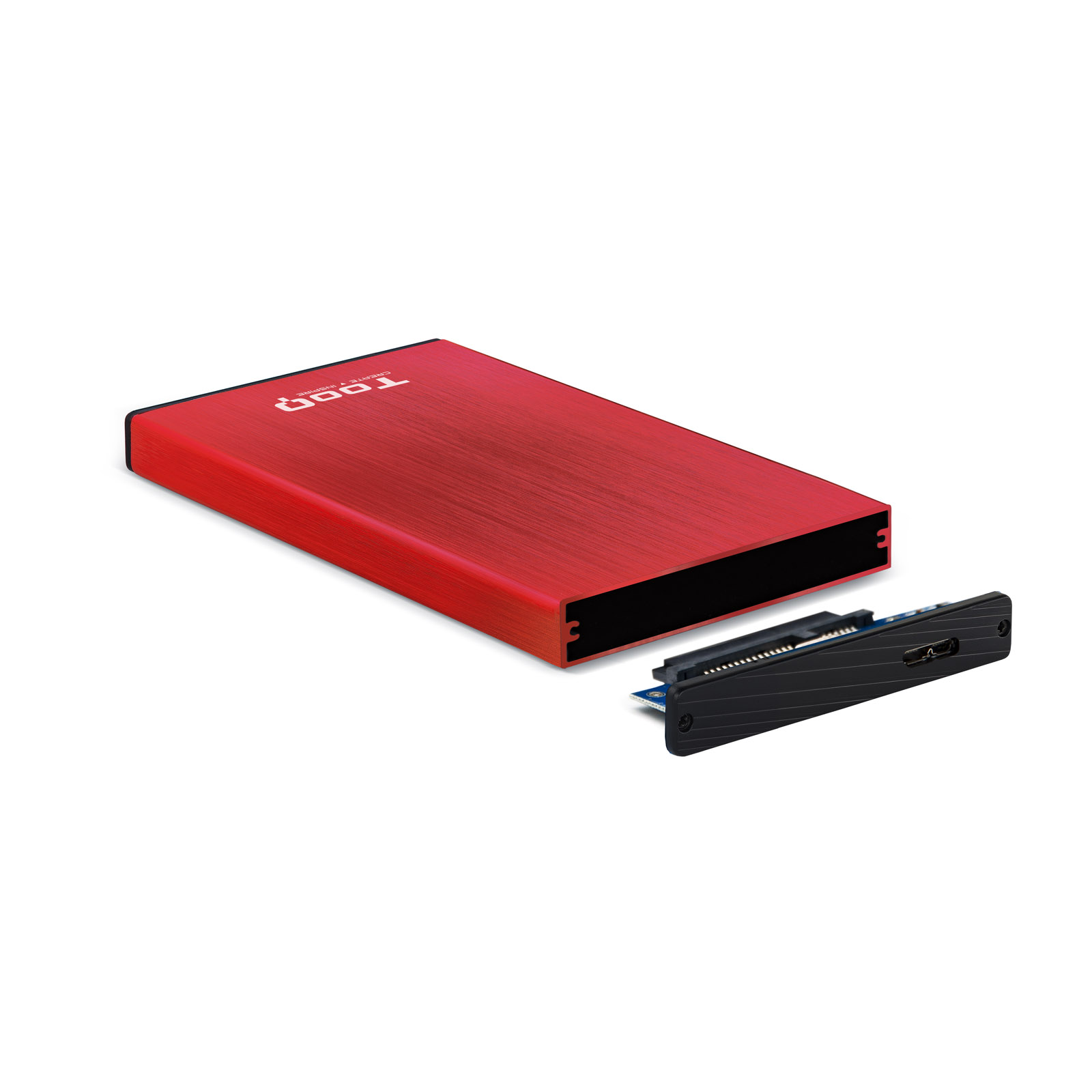 Caja externa Roja TOOQ 2.5¨ SATA USB 3.0 /3.1 Gen 1 - Imagen 2