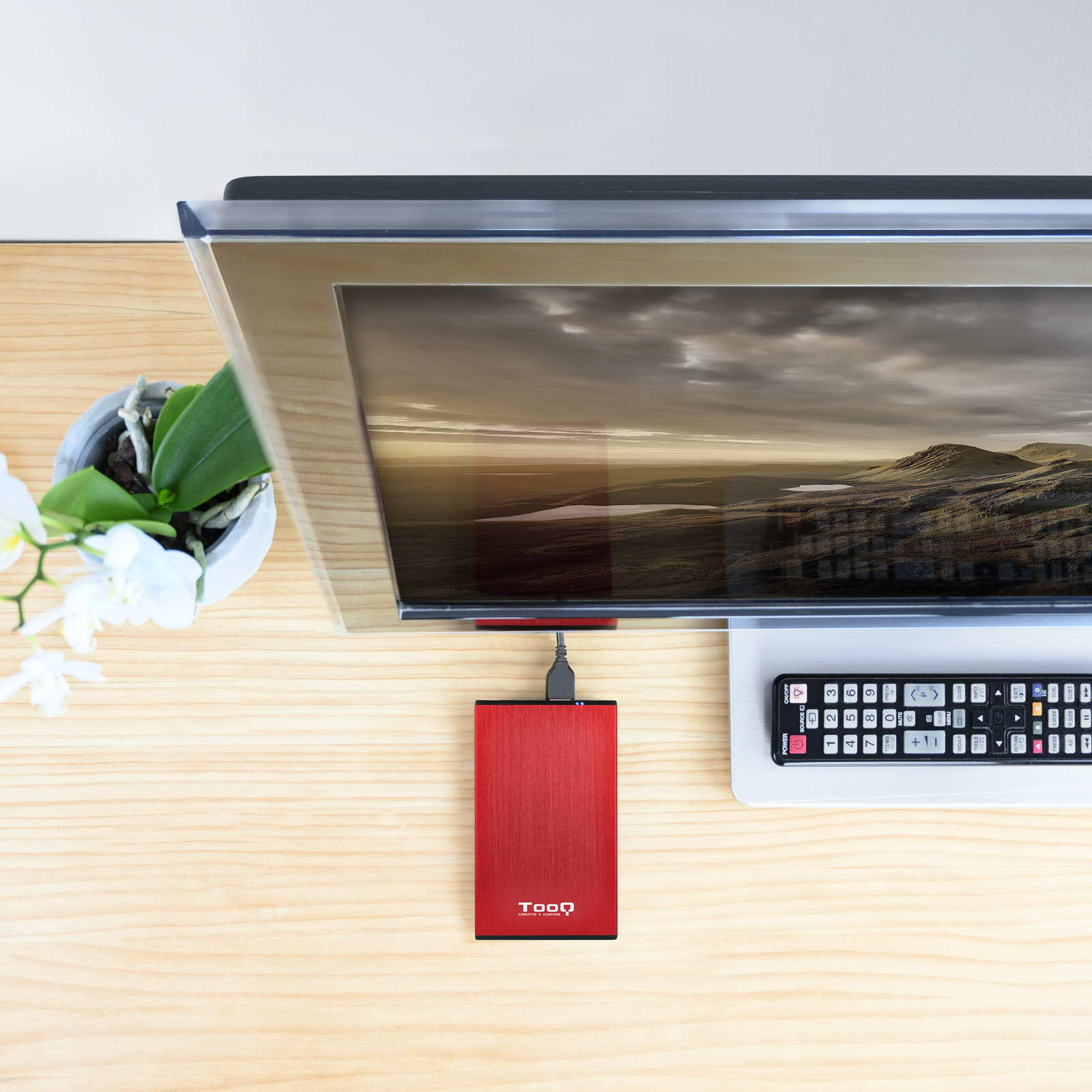Caja externa Roja TOOQ 2.5¨ SATA USB 3.0 /3.1 Gen 1 - Imagen 7