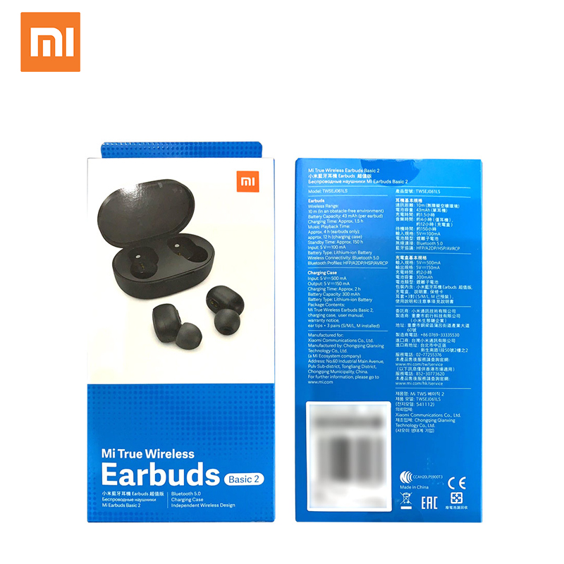 auriculares Redmi airdots S con estuche cargador y caja azul