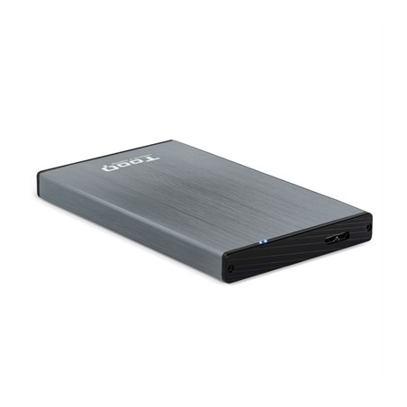 Caja externa Gris TOOQ 2.5¨ SATA USB 3.0 /3.1 Gen 1