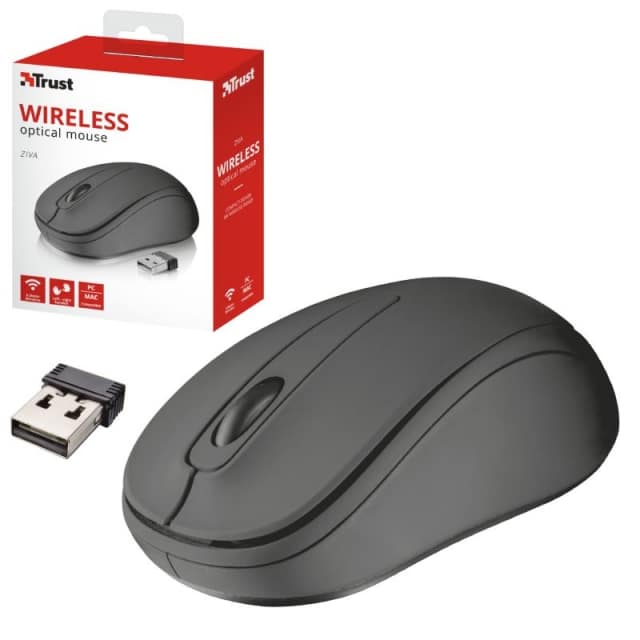 Raton Trust Wireless optical ZIVA negro