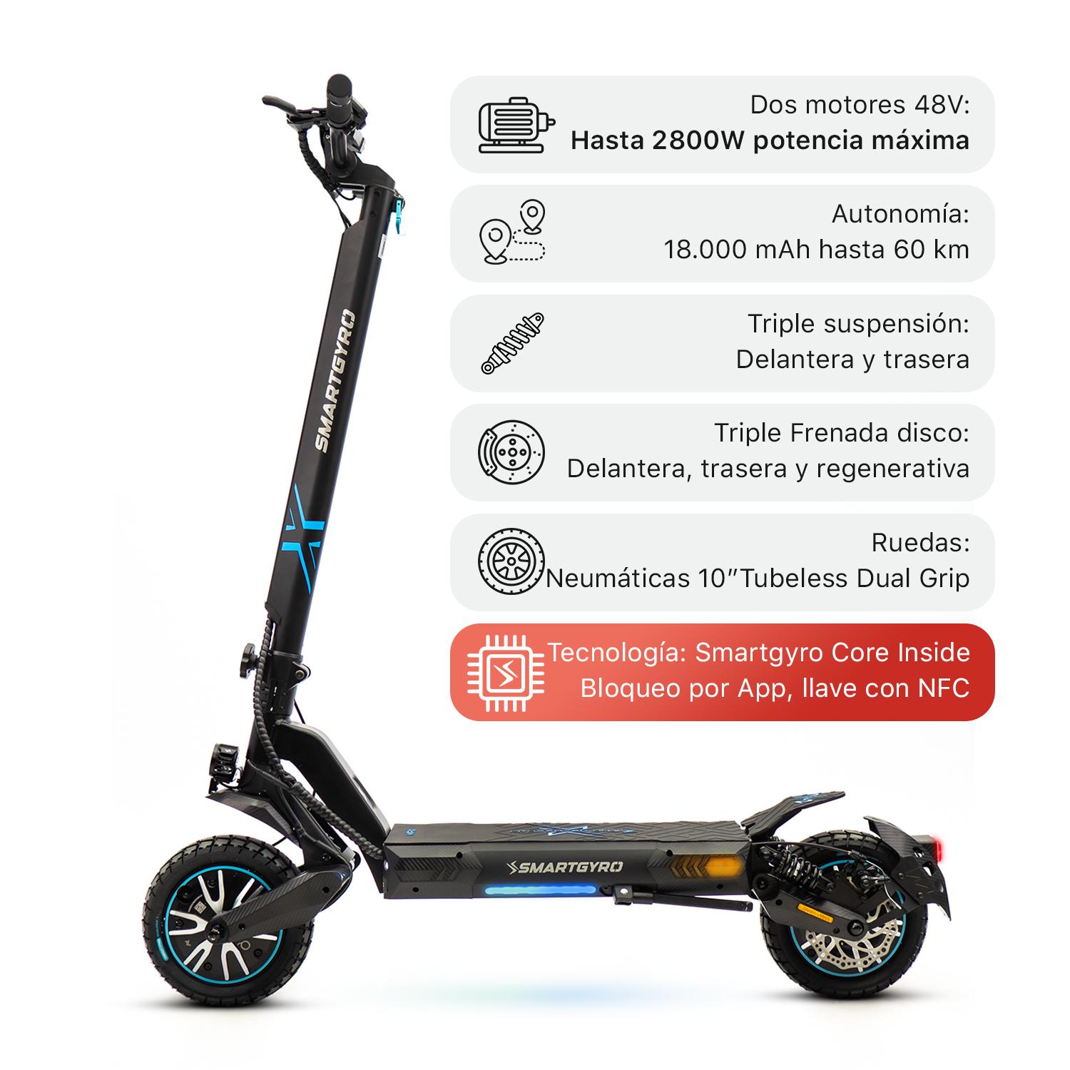 SmartGyro Crossover Dual Max 2 LR 48v 15Ah HOMOLOGADO - Imagen 4