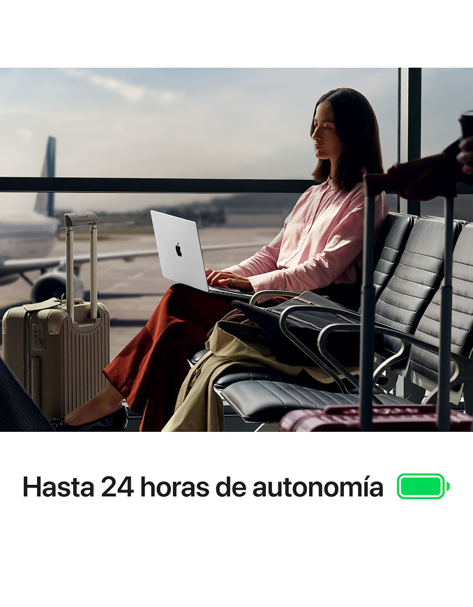 Portátil Apple MacBook Pro Apple M5 10 Núcleos/16GB/1TB SSD/GPU 10 Núcleos/14" Plata - Imagen 6