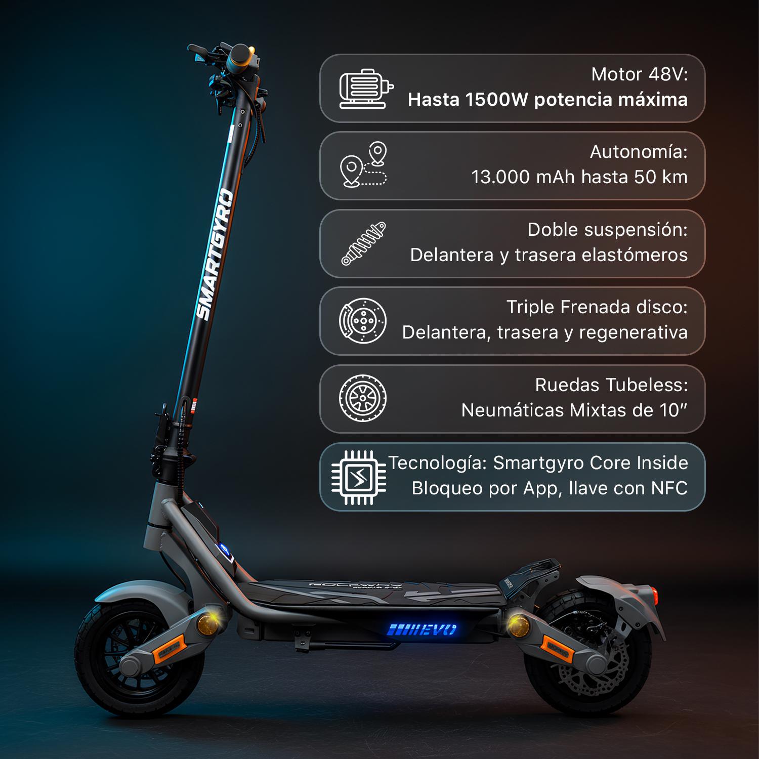Patinete eléctrico smartGyro Rockway EVO - Imagen 2