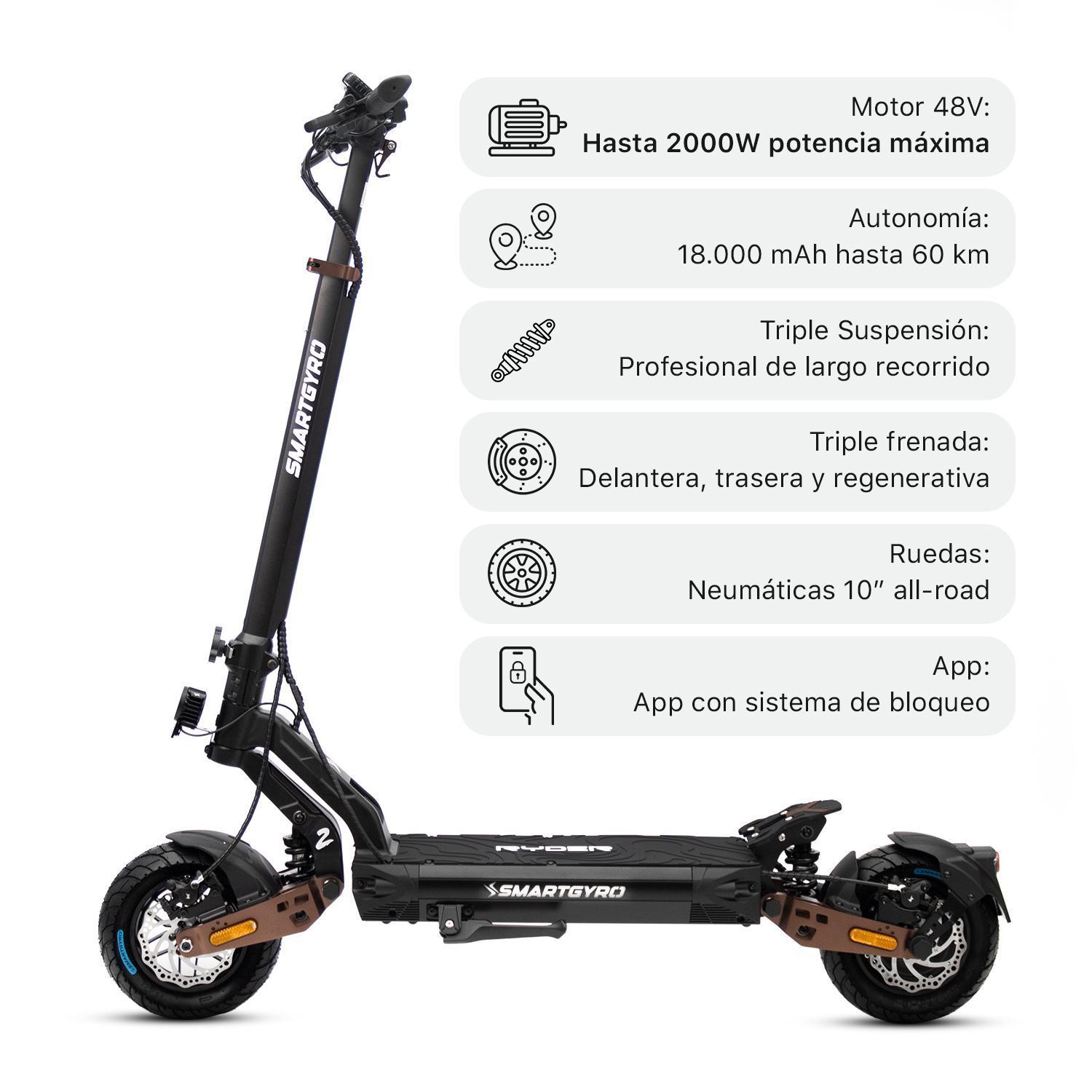 Patinete eléctrico smartGyro Ryder 2 - Imagen 3