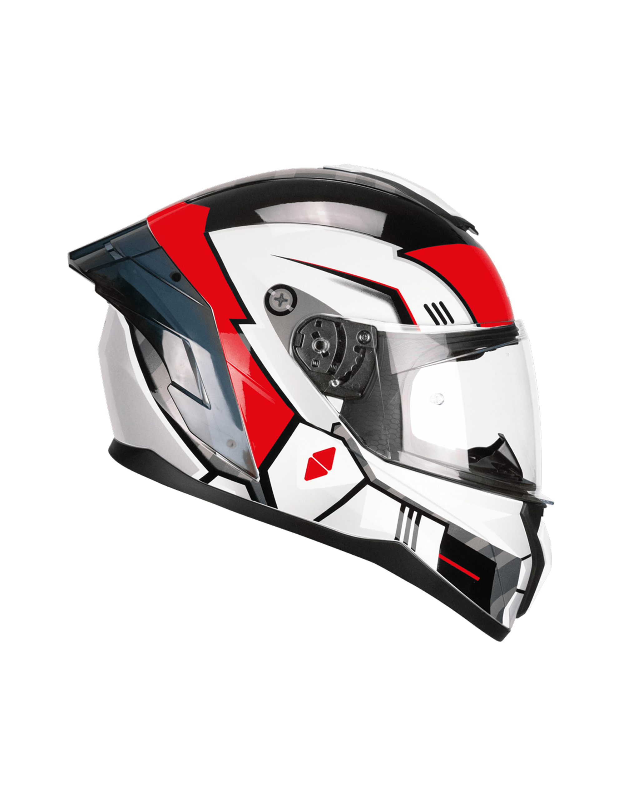 Casco CGM Integral B89/Riot Space Bianco Nero Rosso Talla L - Imagen 2