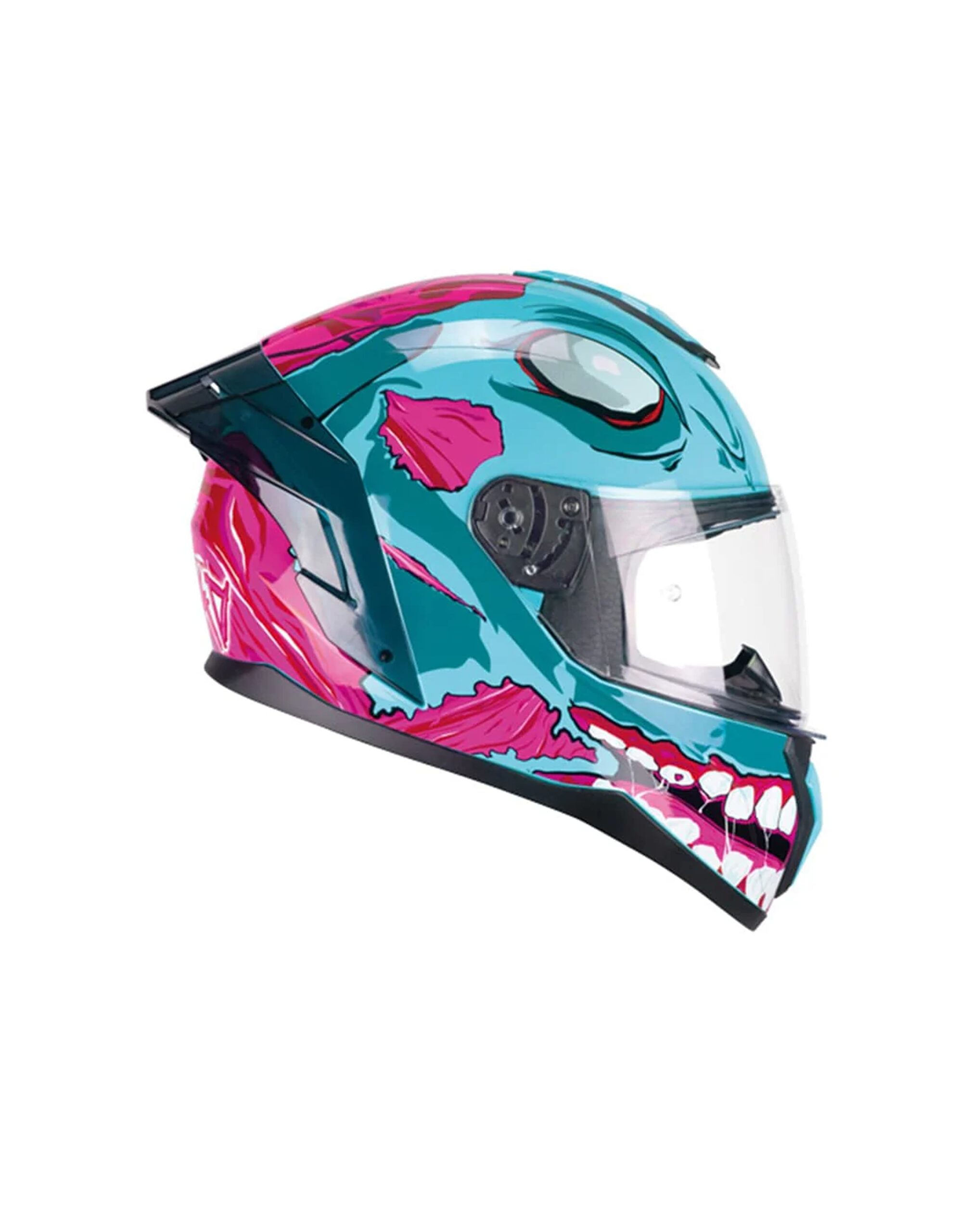 Casco CGM Integral B89/Riot Undead Azzurro Rosa Talla XL - Imagen 4