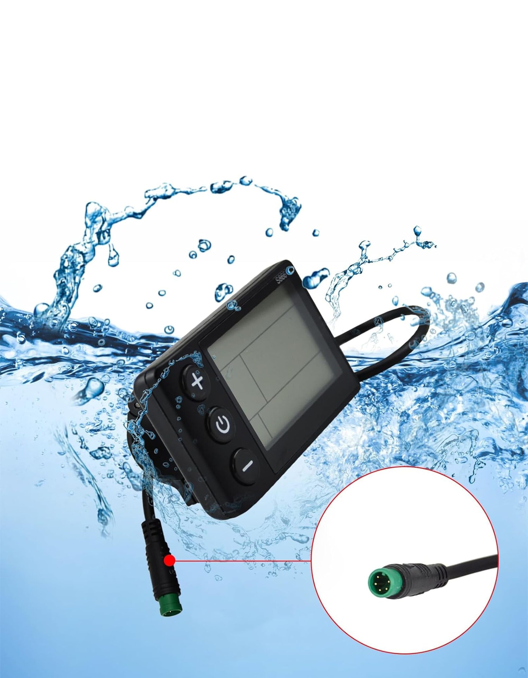 Pantalla S866 36v conector WATER PROOF 5 pines - Imagen 2