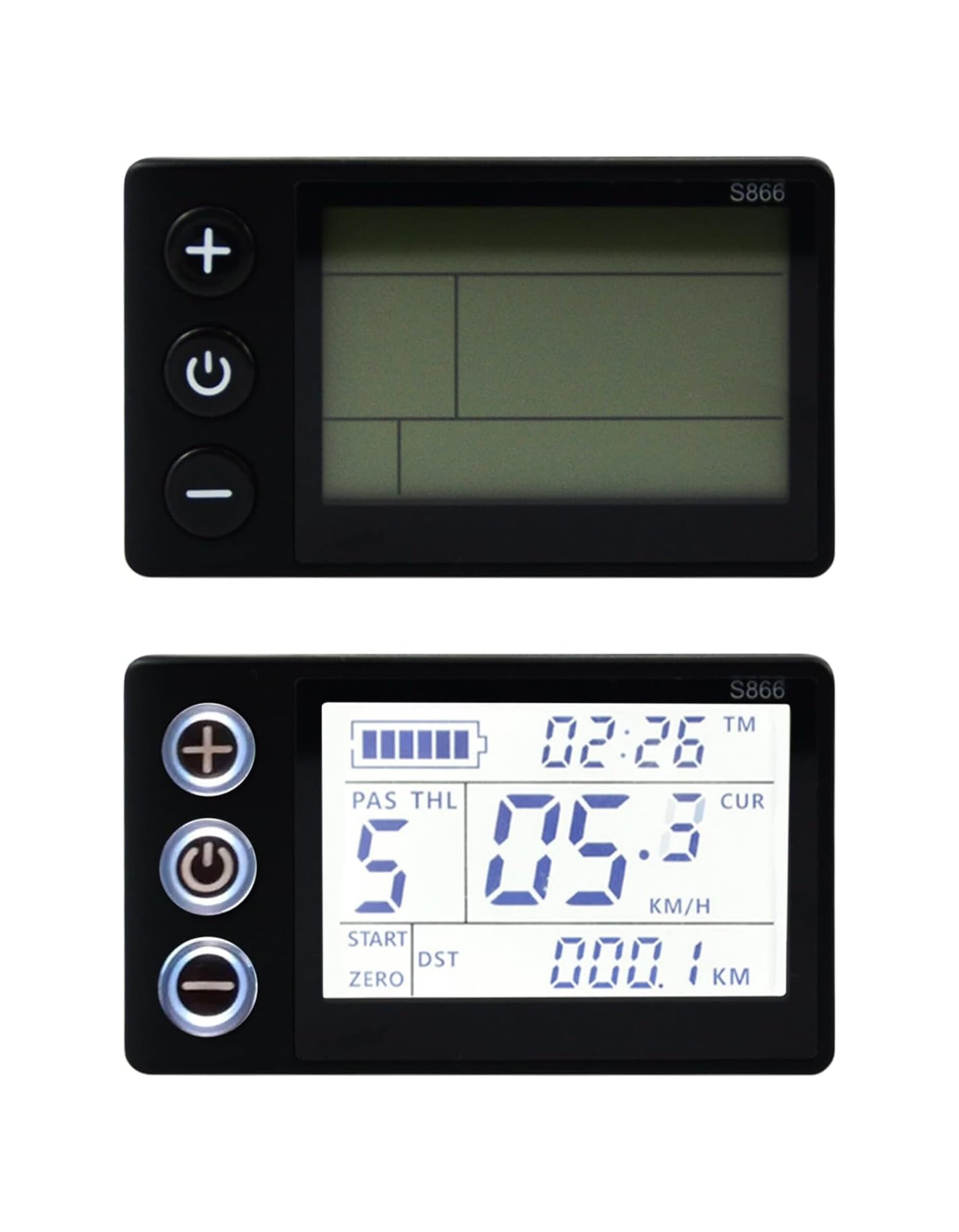 Pantalla S866 36v conector WATER PROOF 5 pines - Imagen 4