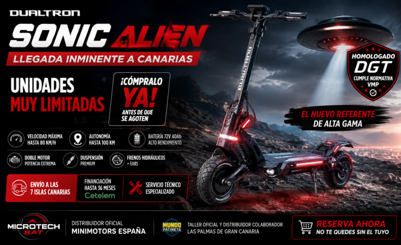 Dualtron Sonic Alien en Canarias | Llegada inminente y unidades limitadas
