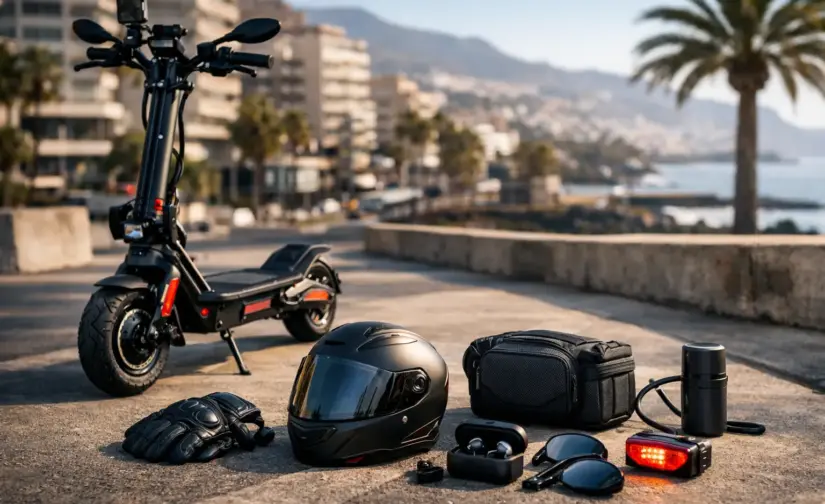 Accesorios moto eléctrica urbana que sí valen