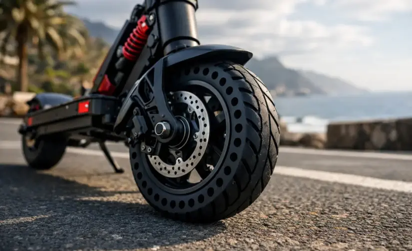 Rueda maciza patinete eléctrico: ¿compensa?
