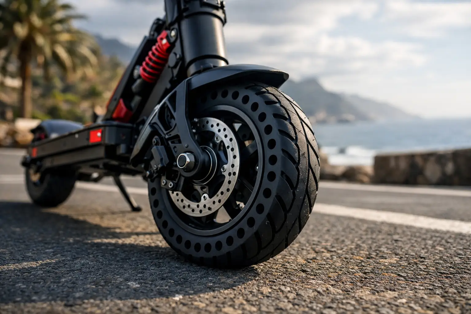 Rueda maciza patinete eléctrico: ¿compensa?