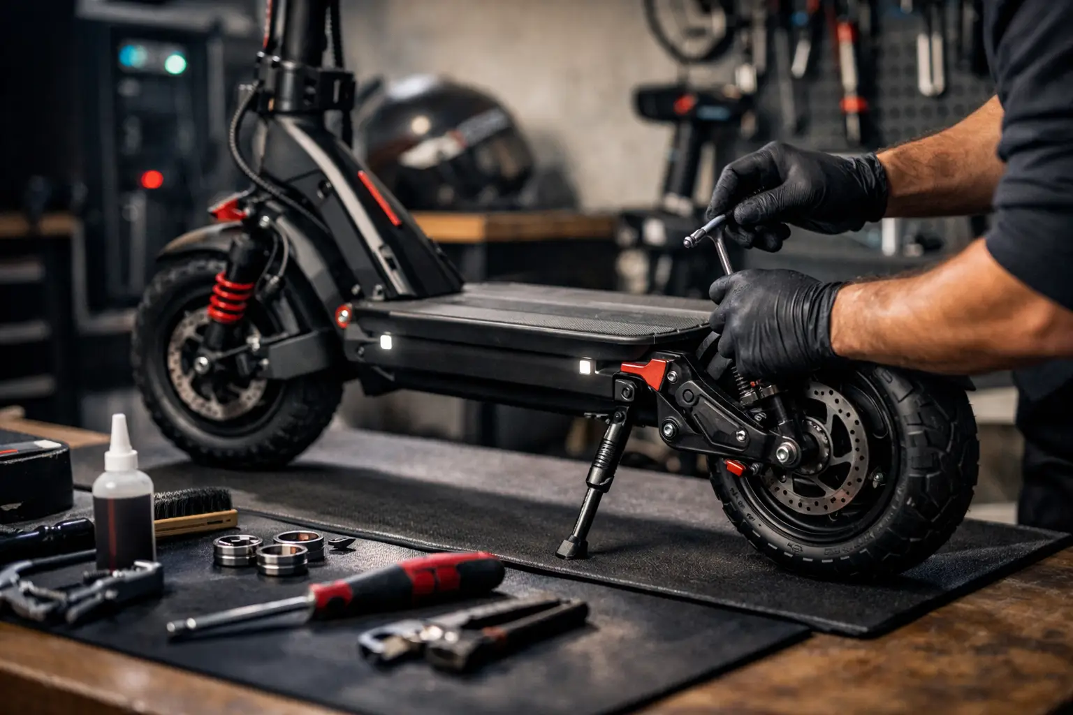 Guía de mantenimiento de scooter eléctrico